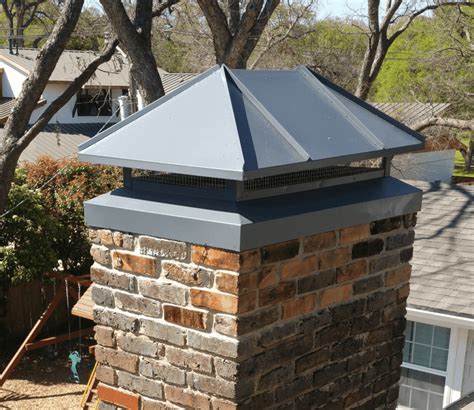 how to make a chimney cap out of sheet metal|installing a chimney cap.